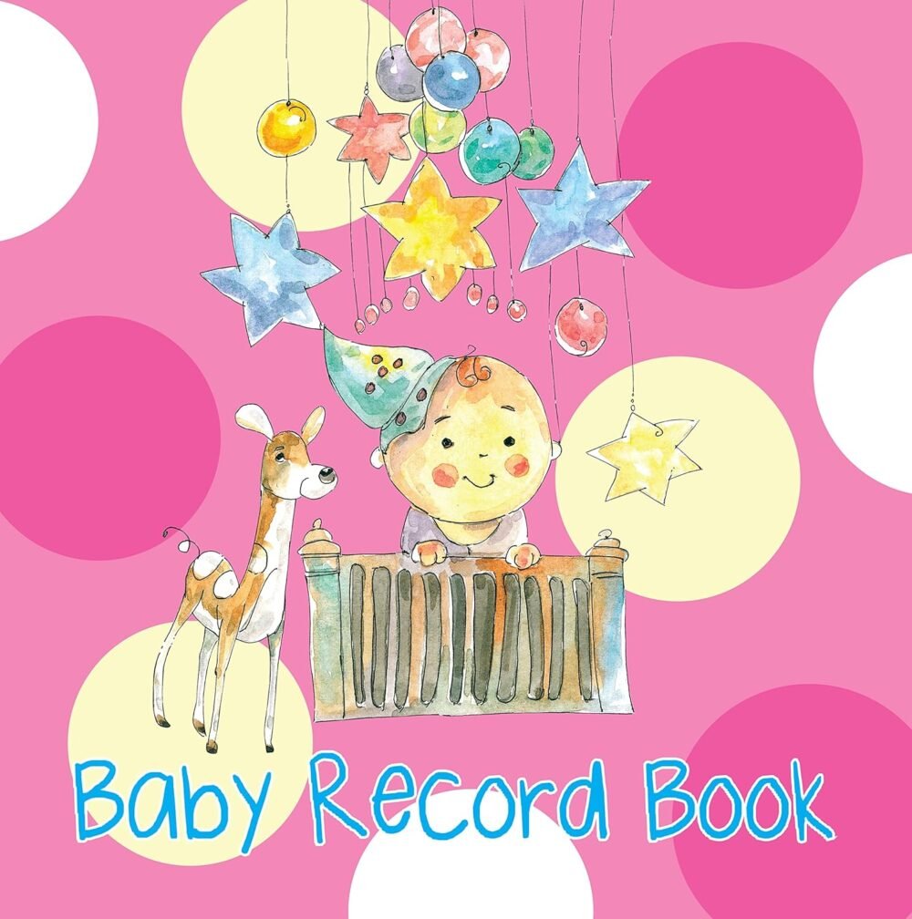 Baby Record Books for Girls (Pink) – A Beautiful Keepsake to Cherish Your Baby’s Milestones | OM Books