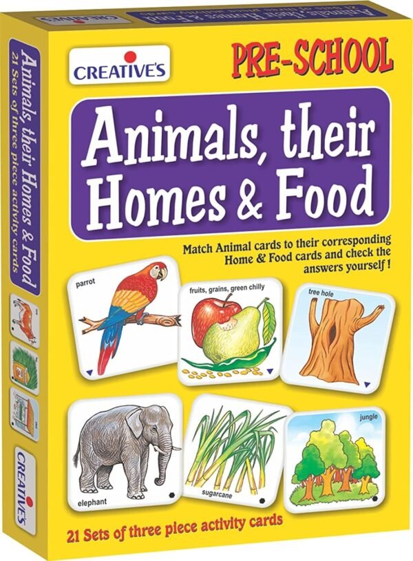 Creative's Animals, Their Homes & Food – A Fun and Educational Introduction to Animal Life | Creative Educational Aids