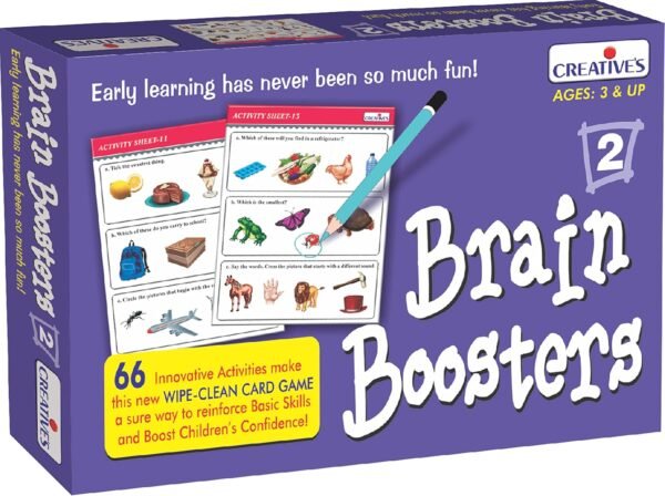 Creative's Brain Boosters-2 – Fun and Engaging Activities to Sharpen Young Minds | Creative Educational Aids
