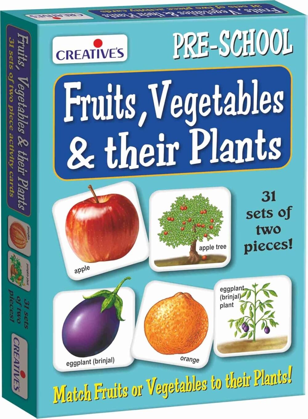 Creative's Fruits, Vegetables & Their Plants – A Fun and Educational Learning Aid for Kids | Creative Educational Aids