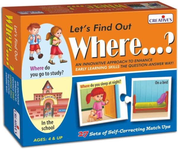 Creative's Let's Find Out Where..? – A Fun and Educational Learning Game for Curious Kids | Creative Educational Aids