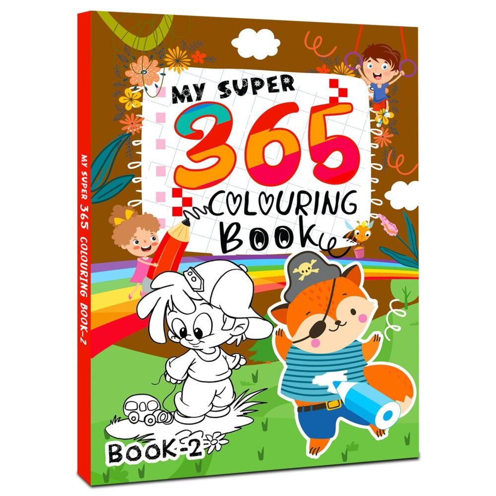 My Super 365 Colouring Book (Book-2) – A Fun-Filled Creative Journey for Every Day | Hello Friend Books