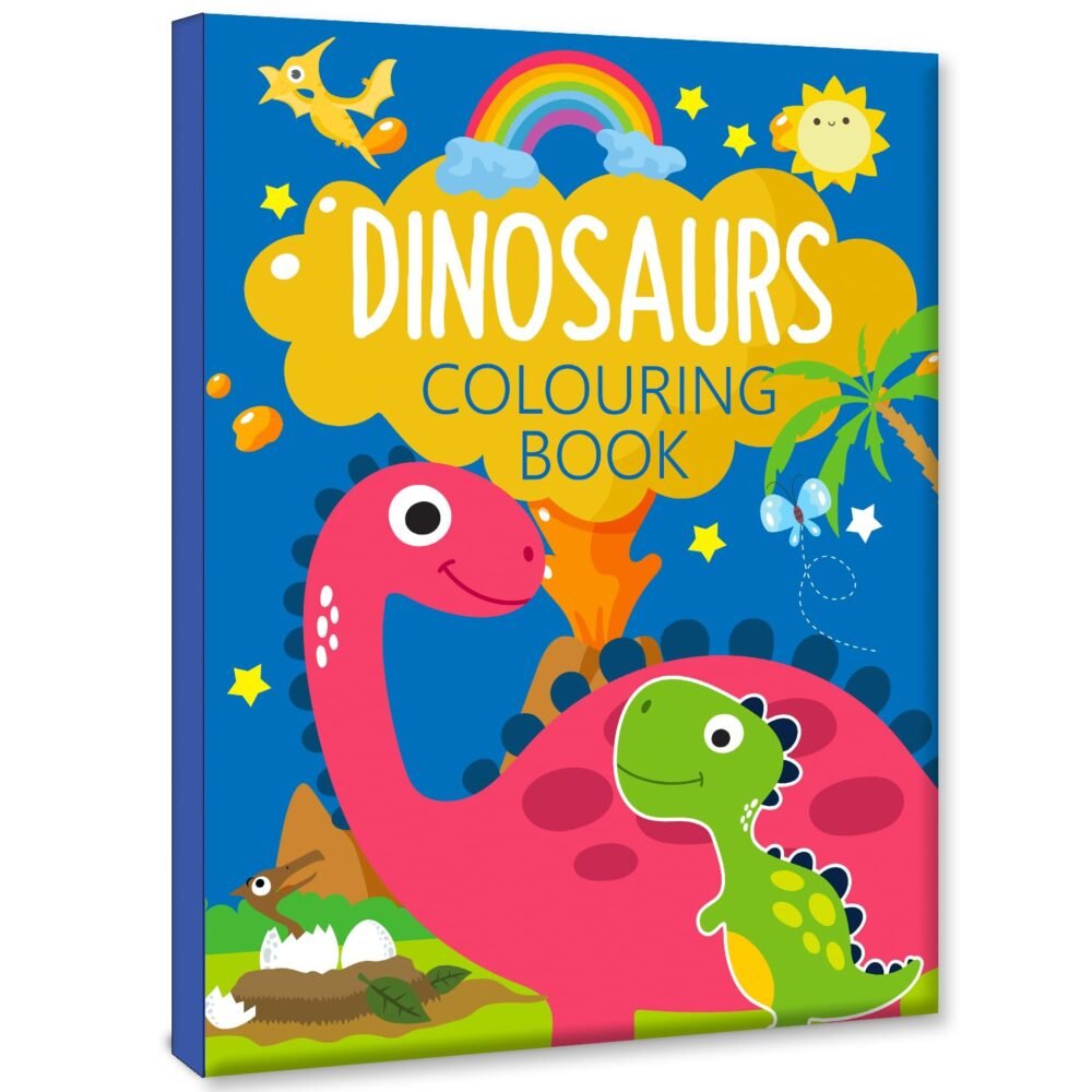 Dinosaurs Colouring Book – A Roarsome Adventure in Creativity for Kids | Hello Friend Books