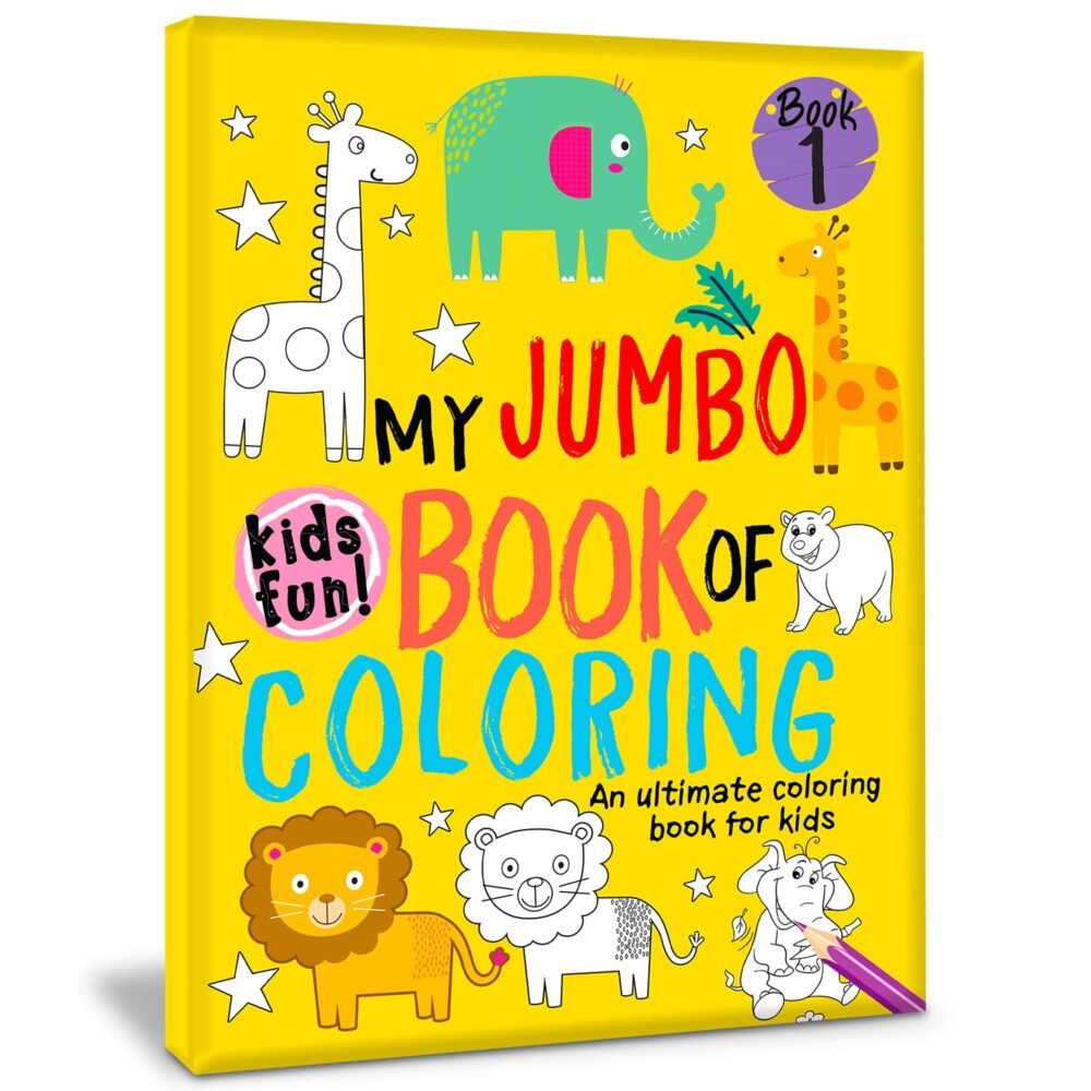 My Jumbo Book of Colouring – Book 1 – Big Fun for Little Artists | Hello Friend Books