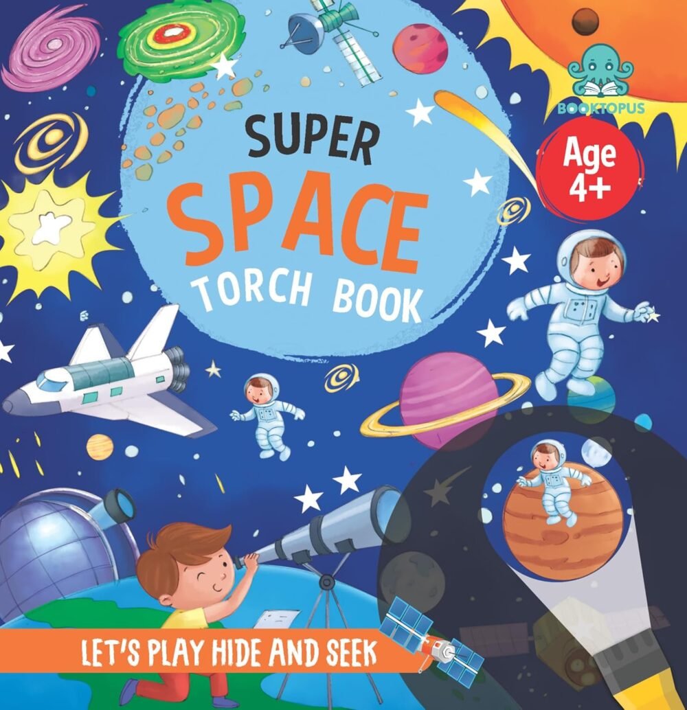 Super Space - Torch Book (Age 4+) – A Galactic Adventure with Light-Up Discovery | Booktopus Books