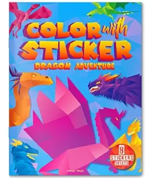 Color with Sticker - Dragon Adventure by Wonder House Books