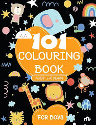 101 Colouring Book for Boys by Moonstone