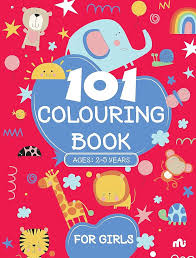 101 Colouring Book for Girls by Moonstone