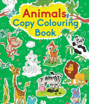 Animals Copy Colouring Book by Om Books